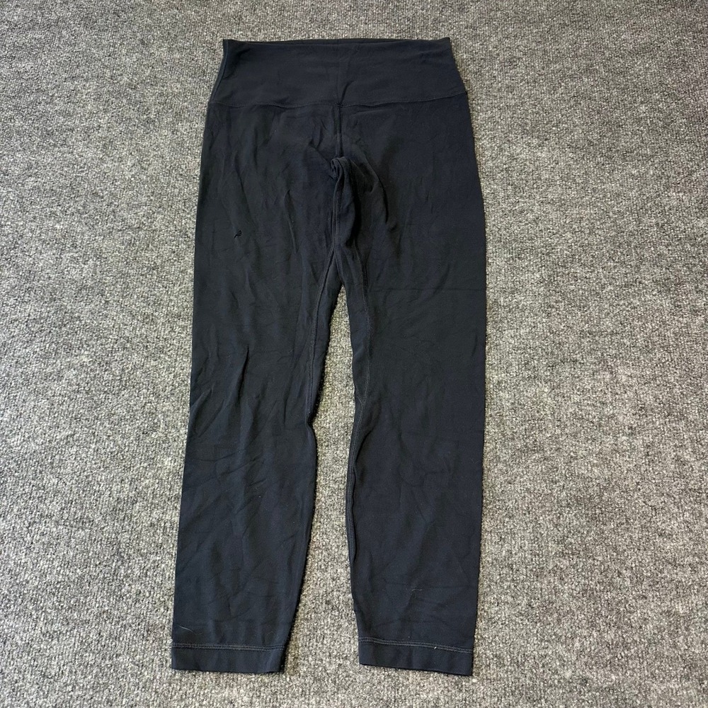 Lululemon Leggings Womens Size 4 Black Align High Rise Crop Yoga Pants 21 Inseam